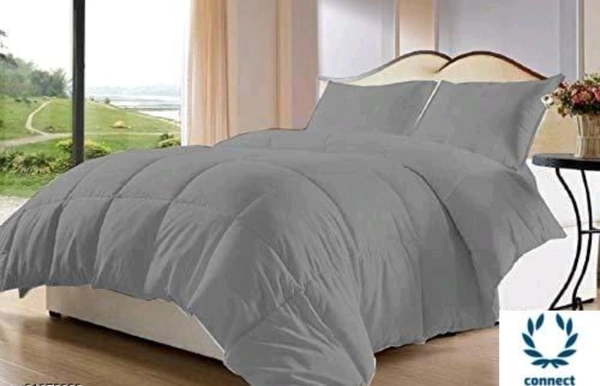 EAlma200 GSM Microfibre Comforter Double Bed for Winter | Luxurious Quilt Blanket Double Bed | Soft Microfiber Qulits AC Comforters | Size 100X90 Inch  Grey -  Free Size, Grey, Cotton, Pack of1